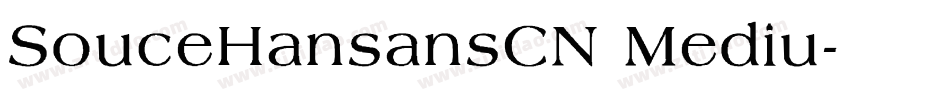 SouceHansansCN Mediu字体转换